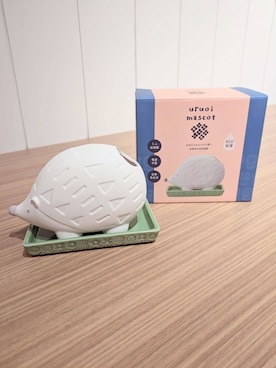 「one'sterrace（ワンズテラス）の◆FIKA潤いマスコット加湿器 sanpo（インテリア雑貨、グリーン系）」を使った、くまさん（レディース・164cm）の秋コーディネート