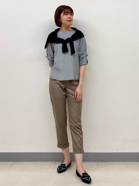 「INDIVI（インディヴィ）のアイテム」を使った、まいこさん（レディース・170cm）の春コーディネート