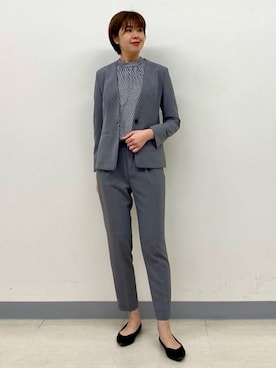 「アイテム（スーツジャケット）」を使った、まいこさん（レディース・170cm）の春コーディネート