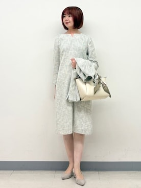 「INDIVI（インディヴィ）のアイテム」を使った、まいこさん（レディース・170cm）の春コーディネート