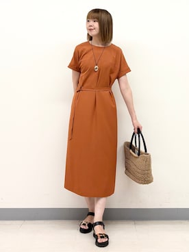 「レディース」｜まいこさん（レディース・170cm）の夏コーディネート
