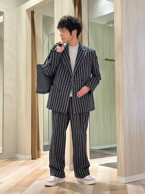 BOWLER HAT LABEL】サッカーストライプ ダブルジャケット（テーラード