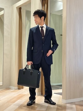 「アイテム（スーツセット）」を使った、URAさん（メンズ・165cm）の春コーディネート