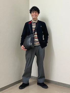 「TAKEO KIKUCHI（タケオキクチ）のアイテム」を使った、URAさん（メンズ・165cm）の秋コーディネート