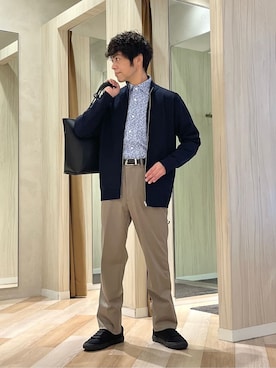 「アイテム（スカート）」を使った、URAさん（メンズ・165cm）の冬コーディネート