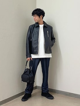 「TAKEO KIKUCHI（タケオキクチ）のアイテム」を使った、URAさん（メンズ・165cm）の秋コーディネート