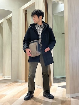 URAさん（メンズ・165cm）の冬コーディネート