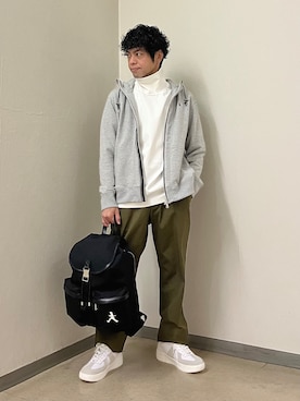 「TAKEO KIKUCHI（タケオキクチ）のアイテム」を使った、URAさん（メンズ・165cm）の秋コーディネート