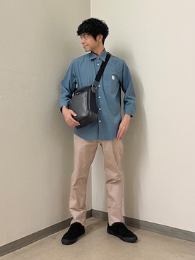 「TAKEO KIKUCHI（タケオキクチ）のアイテム」を使った、URAさん（メンズ・165cm）の秋コーディネート