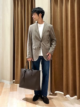 「TAKEO KIKUCHI（タケオキクチ）のアイテム」を使った、URAさん（メンズ・165cm）の秋コーディネート