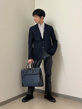 「TAKEO KIKUCHI（タケオキクチ）のアイテム」を使った、URAさん（メンズ・165cm）の秋コーディネート