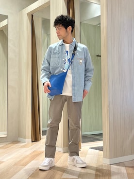 「THE SHOP TK （ザ ショップ ティーケー ）のアイテム」を使った、URAさん（メンズ・165cm）の春コーディネート