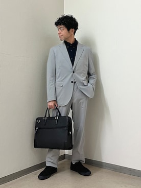 「TAKEO KIKUCHI（タケオキクチ）のアイテム」を使った、URAさん（メンズ・165cm）の秋コーディネート