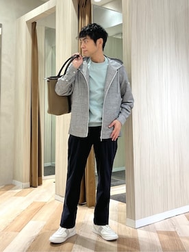 「TAKEO KIKUCHI（タケオキクチ）のアイテム」を使った、URAさん（メンズ・165cm）の夏コーディネート