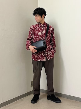 「TAKEO KIKUCHI（タケオキクチ）のアイテム」を使った、URAさん（メンズ・165cm）の秋コーディネート