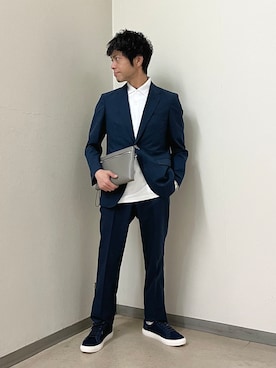 「アイテム（アンサンブル）」を使った、URAさん（メンズ・165cm）の春コーディネート