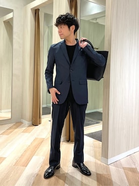 「TAKEO KIKUCHI（タケオキクチ）のアイテム」を使った、URAさん（メンズ・165cm）の春コーディネート