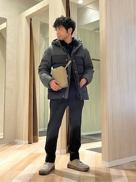 「Airpapel（エアパペル）のアイテム」を使った、URAさん（メンズ・165cm）の冬コーディネート