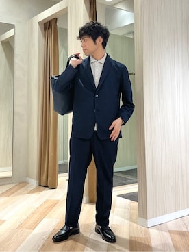 「TAKEO KIKUCHI（タケオキクチ）のアイテム」を使った、URAさん（メンズ・165cm）の春コーディネート