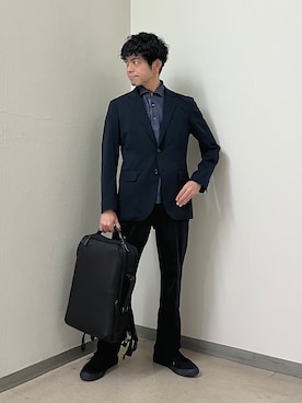 「TAKEO KIKUCHI（タケオキクチ）のアイテム」を使った、URAさん（メンズ・165cm）の秋コーディネート