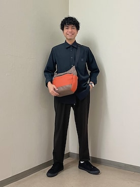 「TAKEO KIKUCHI（タケオキクチ）のアイテム」を使った、URAさん（メンズ・165cm）の秋コーディネート