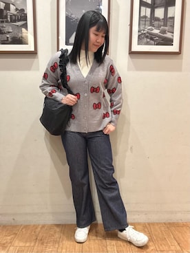 「sanrio（サンリオ）のアイテム」を使った、Tsuruさん（レディース・173cm）の冬コーディネート