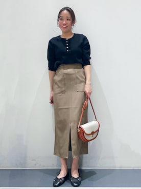 「HusHusH（ハッシュアッシュ）のアイテム」を使った、ともも。さん（レディース・158cm）の春コーディネート