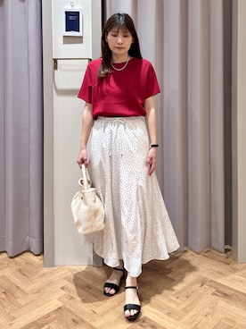 「grove（グローブ）のアイテム」を使った、rifuさん（レディース・158cm）の夏コーディネート
