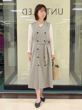 「UNTITLED（アンタイトル）のアイテム（アクセサリー）」を使った、RIOさん（レディース・155cm）の秋コーディネート