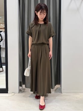 「UNTITLED（アンタイトル）のアイテム」を使った、RIOさん（レディース・155cm）の春コーディネート