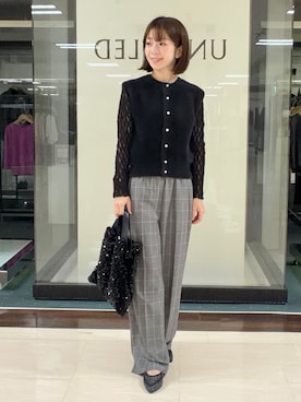 「UNTITLED（アンタイトル）のアイテム」を使った、RIOさん（レディース・155cm）の秋コーディネート