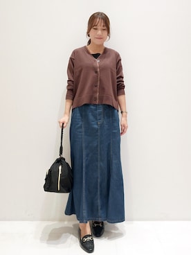 「grove（グローブ）のアイテム」を使った、mizueさん（レディース・157cm）の秋コーディネート