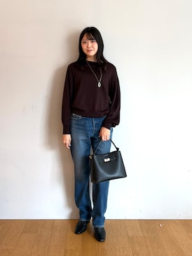 「アイテム（ニット/セーター）」を使った、ririworld01さん（キッズ・162cm）の秋コーディネート