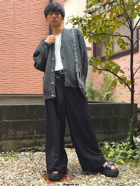 「ADRER（アドラー）のアイテム（バッグ）」を使った、りょーたさん（メンズ・172cm）の秋コーディネート