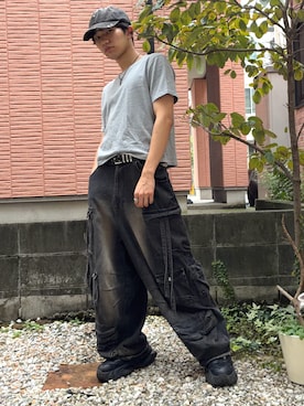 「ADRER（アドラー）のアイテム（キャップ）」を使った、りょーたさん（メンズ・172cm）の秋コーディネート
