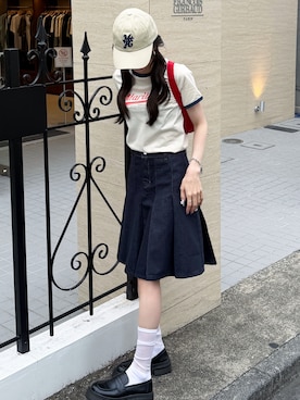 「スクールガール」｜ramuさん（レディース・162cm）の夏コーディネート