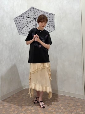 「Wpc.（ダブリュピーシー）のアイテム」を使った、マミタスさん（レディース・153cm）の夏コーディネート