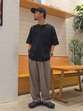 「MERRELL（メレル）のアイテム」を使った、bfnakamuさん（メンズ・170cm）の春コーディネート