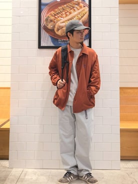 「BAYFLOW（ベイフロー）のアイテム」を使った、なかむさん（メンズ・170cm）の秋コーディネート