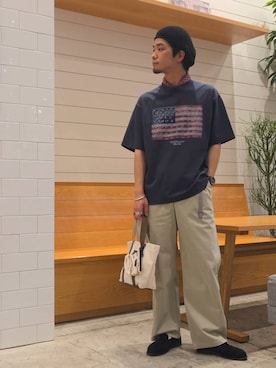 「PENDLETON（ペンドルトン）のアイテム」を使った、bfnakamuさん（メンズ・170cm）の春コーディネート