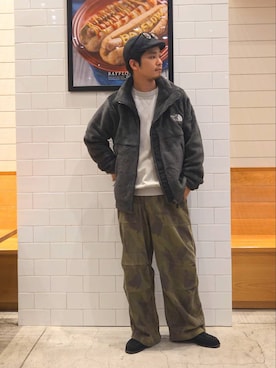 「BAYFLOW（ベイフロー）のアイテム」を使った、なかむさん（メンズ・170cm）の秋コーディネート