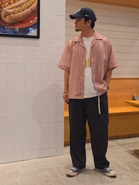 「BAYFLOW（ベイフロー）のアイテム」を使った、bfnakamuさん（メンズ・170cm）の夏コーディネート