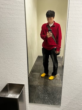 「POLO RALPH LAUREN（ポロ ラルフ ローレン）のアイテム（その他トップス、レッド系）」を使った、reotakeuchiさん（メンズ・175cm）の春コーディネート