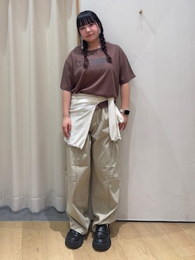 「CIAOPANIC TYPY（チャオパニックティピー）のアイテム（カーディガン/ボレロ）」を使った、ゆめなさん（レディース・149cm）の夏コーディネート