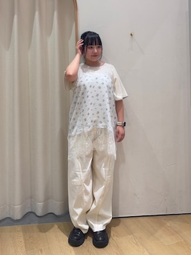 「アイテム（チュニック）」を使った、ゆめなさん（レディース・149cm）の夏コーディネート