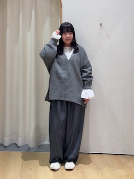 「CIAOPANIC TYPY（チャオパニックティピー）のアイテム（その他パンツ）」を使った、ゆめなさん（レディース・149cm）の秋コーディネート