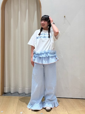 「HELLO.SANFRANCISCO（ハローサンフランシスコ）のアイテム」を使った、ゆめなさん（レディース・149cm）の夏コーディネート