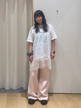 「アイテム（チュニック）」を使った、ゆめなさん（レディース・149cm）の夏コーディネート