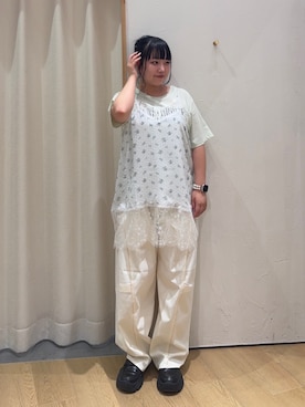 「アイテム（チュニック）」を使った、ゆめなさん（レディース・149cm）の夏コーディネート