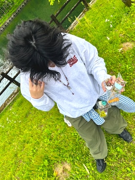 「WEGO（ウィゴー）のアイテム（ネックレス）」を使った、nekonecoさん（レディース・165cm）の冬コーディネート